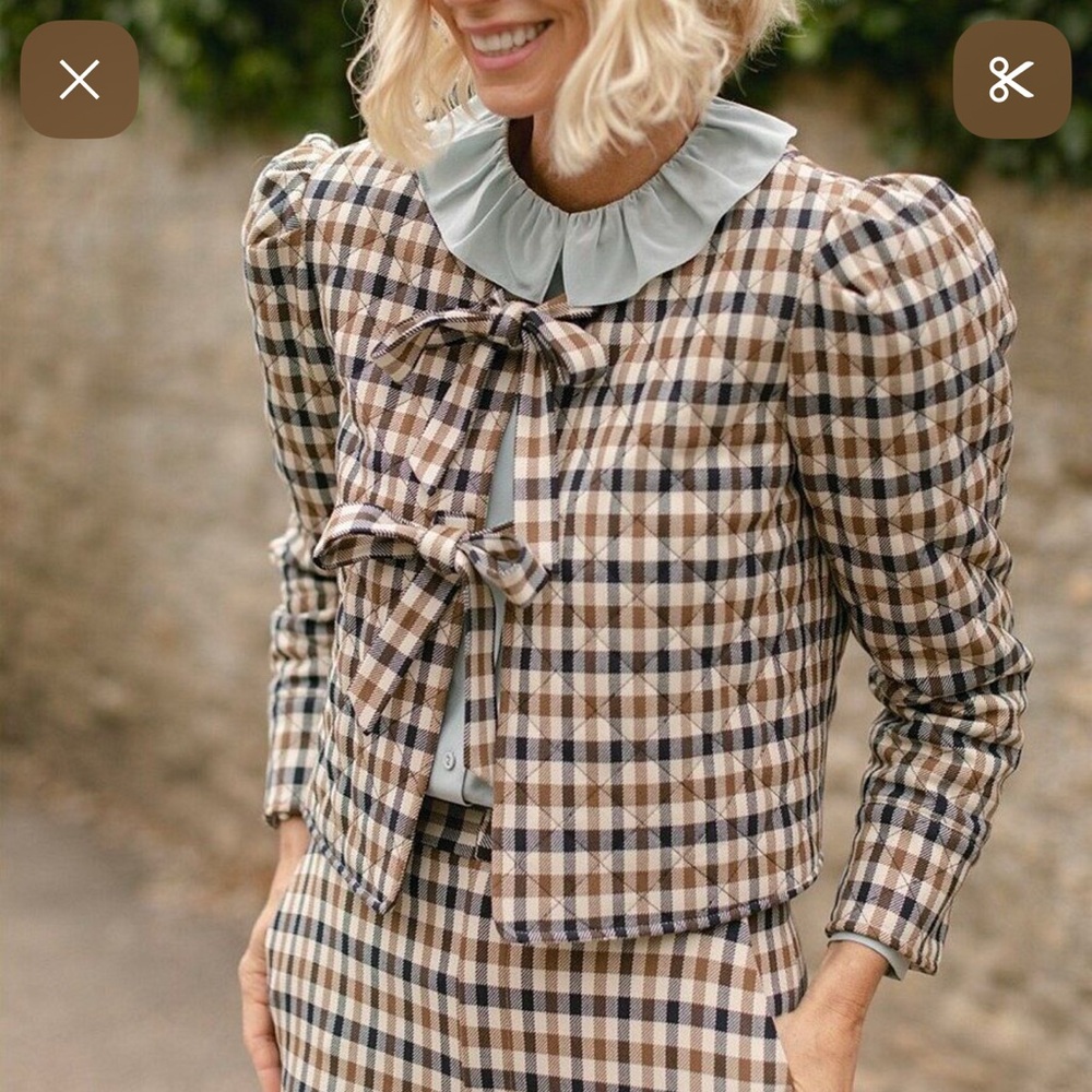ANTONIO MELANI X JENNIFER SUMKO ISABELLA CHECKERED JACKET